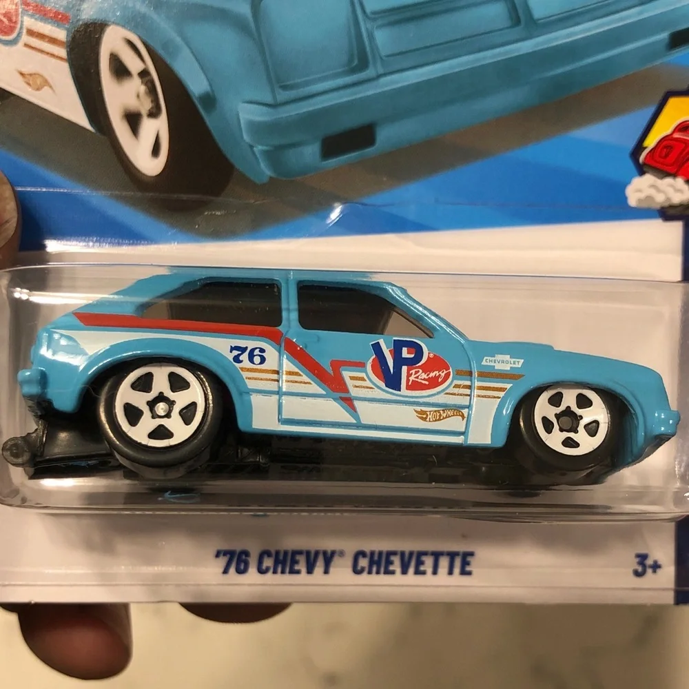 Mattel Hot Wheels Blue Drag Racer 76’ Chevette